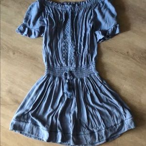 Blue off the shoulder Dress